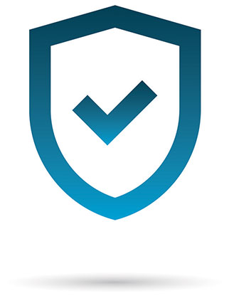 Shield with check mark